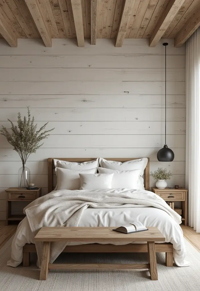 27 Wooden False Ceiling Designs That Add Rustic Elegance - 3. Rustic Shiplap Ceiling