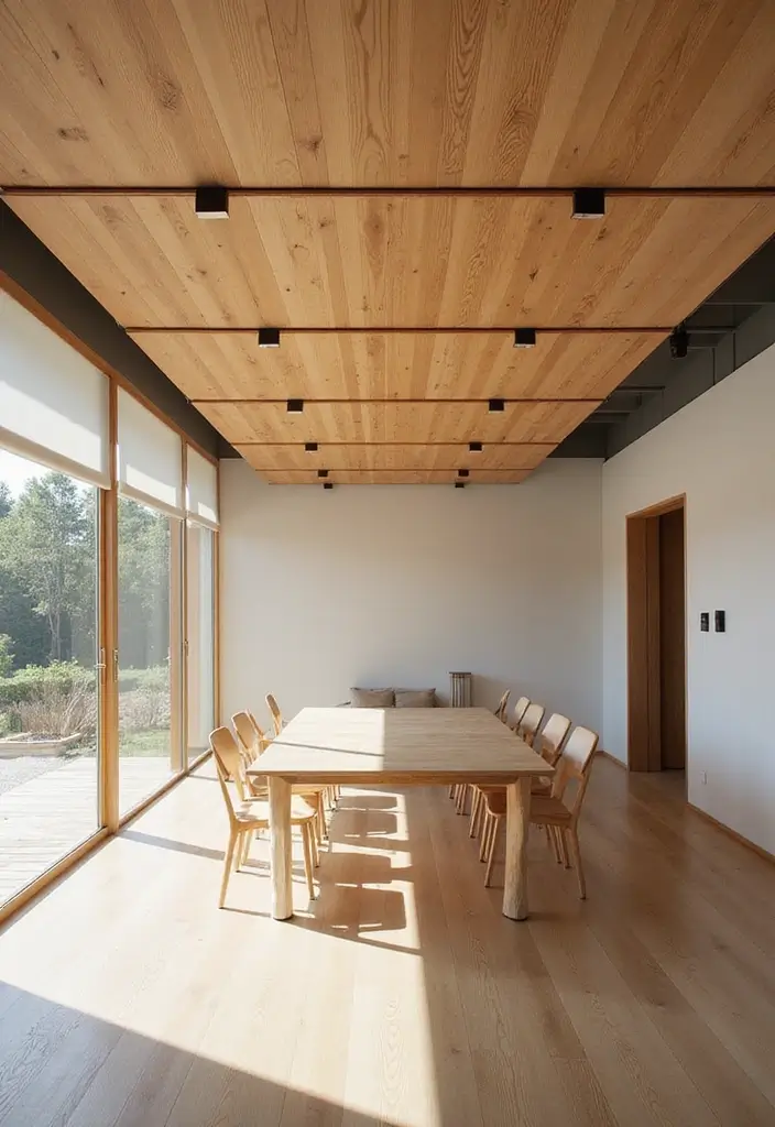 27 Wooden False Ceiling Designs That Add Rustic Elegance - 4. Disappearing Ceiling