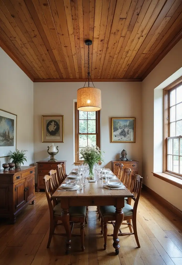 27 Wooden False Ceiling Designs That Add Rustic Elegance - 8. Wood Plank Ceiling