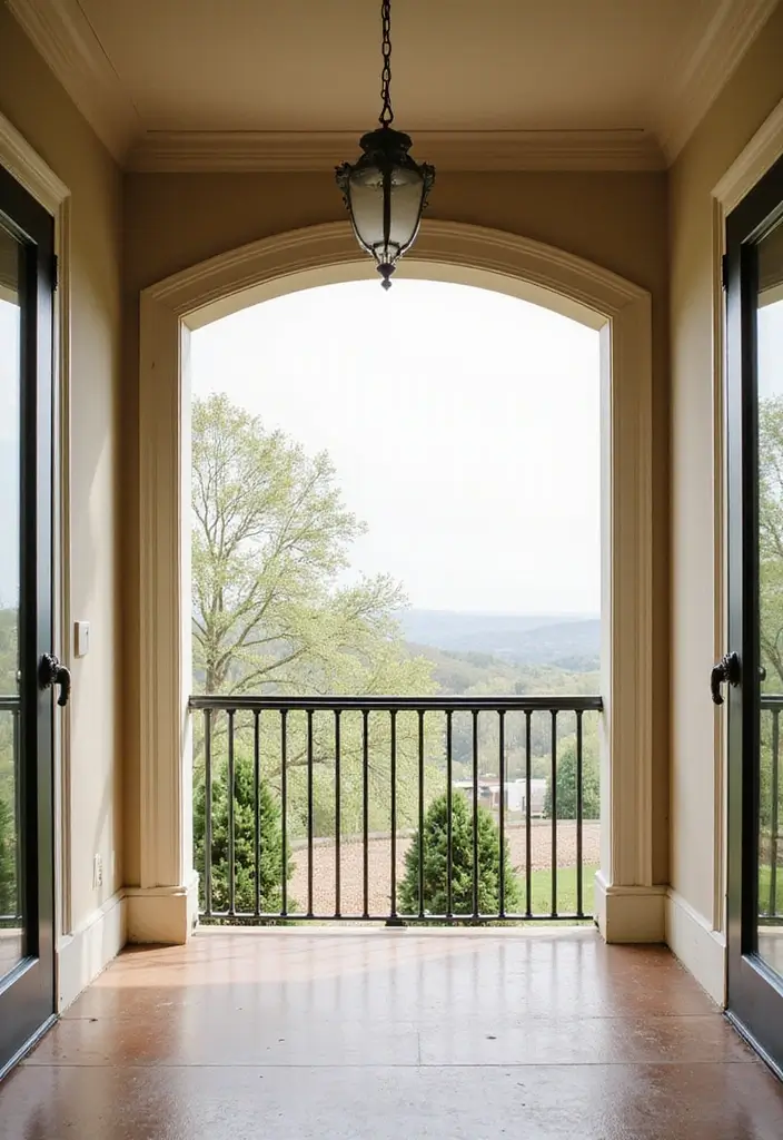 28 Balcony Ceiling Ideas That Complete Outdoor Spaces - 16. Elegant Crown Molding