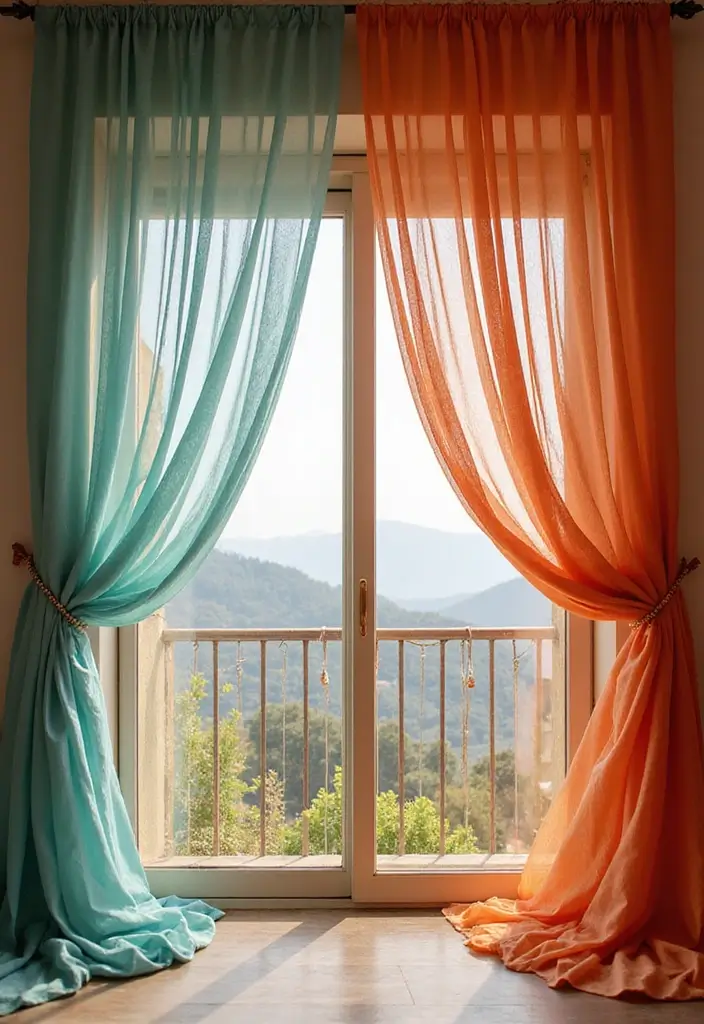 28 Balcony Ceiling Ideas That Complete Outdoor Spaces - 2. Draped Fabrics for Softness