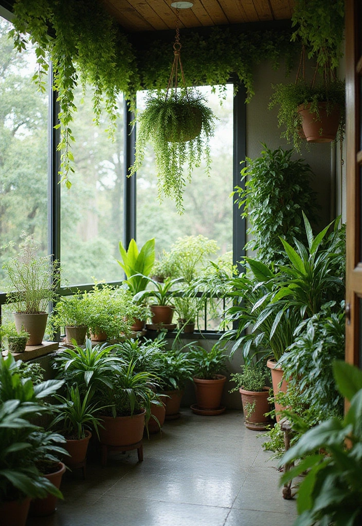28 Balcony Ceiling Ideas That Complete Outdoor Spaces - 4. Lush Greenery Overhead