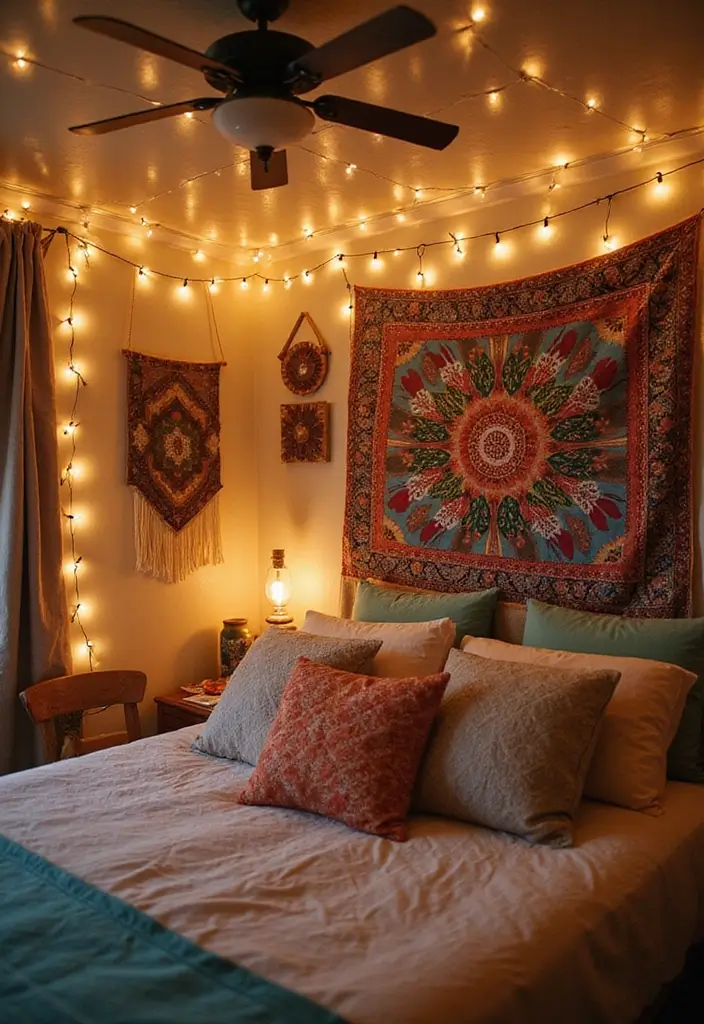 28 Bedroom Ceiling Lighting Ideas That Feel Magical 1 28 Bedroom Ceiling Lighting Ideas That Feel Magical 1. String Lights for a Dreamy Vibe