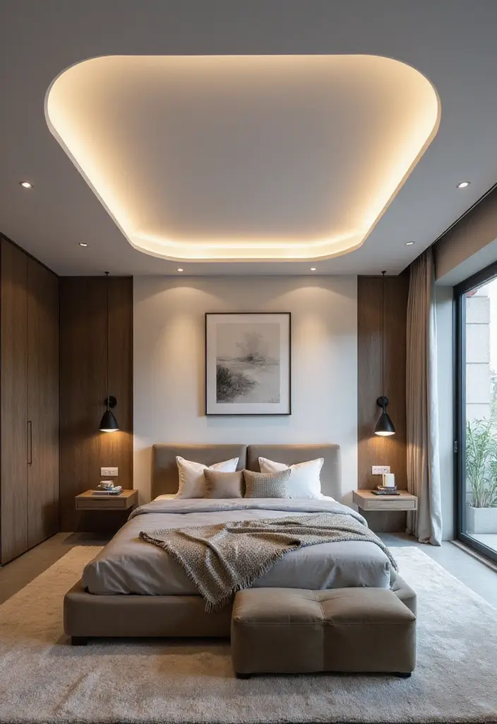 28 Bedroom Ceiling Lighting Ideas That Feel Magical 24 28 Bedroom Ceiling Lighting Ideas That Feel Magical 24. Floating Ceiling Designs