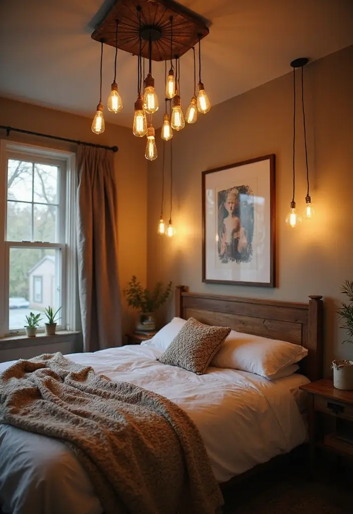 28 Bedroom Ceiling Lighting Ideas That Feel Magical 4 28 Bedroom Ceiling Lighting Ideas That Feel Magical 4. Vintage Edison Bulb Fixtures