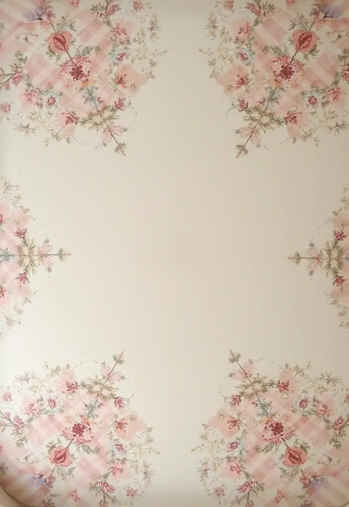 28 Ceiling Wallpaper Inspirations That Add Drama - 21. Country Cottage Charm