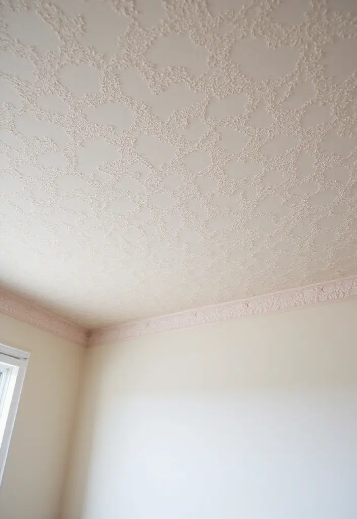 28 Ceiling Wallpaper Inspirations That Add Drama - 25. Romantic Lace