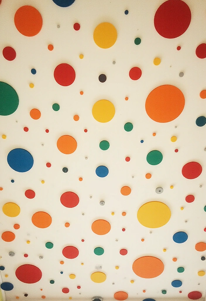 28 Ceiling Wallpaper Inspirations That Add Drama - 4. Retro Dots