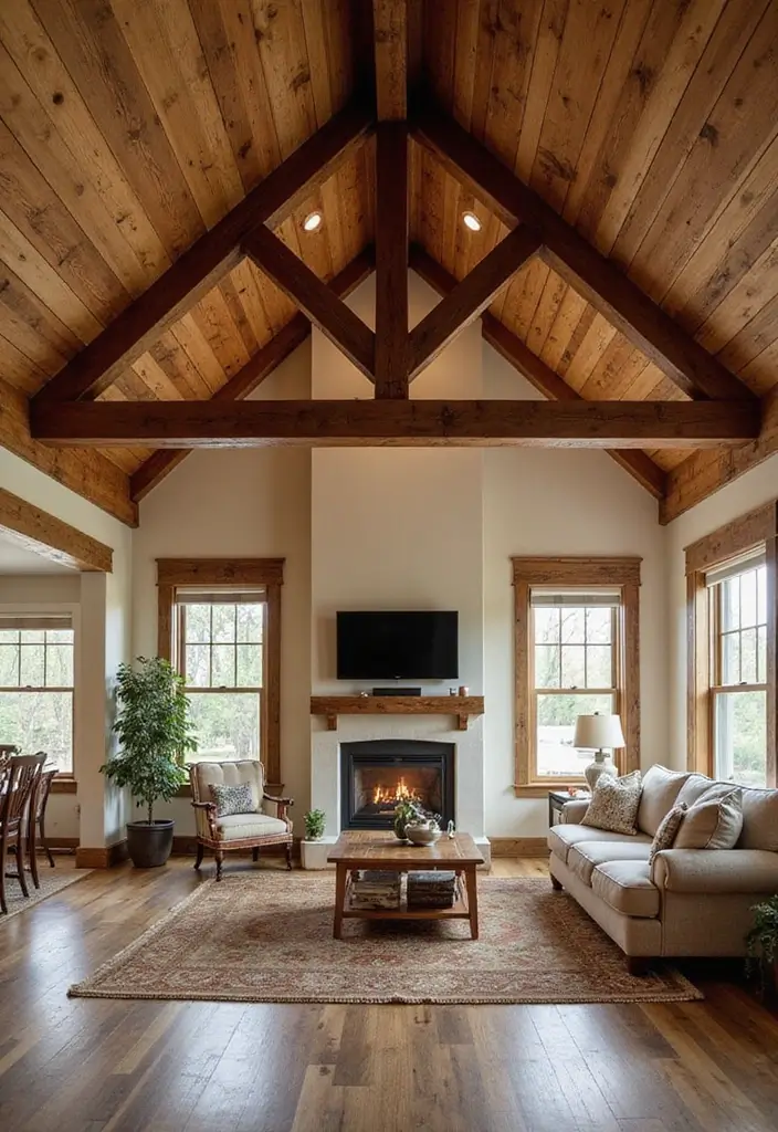 28 Cool Ceiling Ideas That Make Rooms Look Expensive - 17. Rustic Barn Ceilings