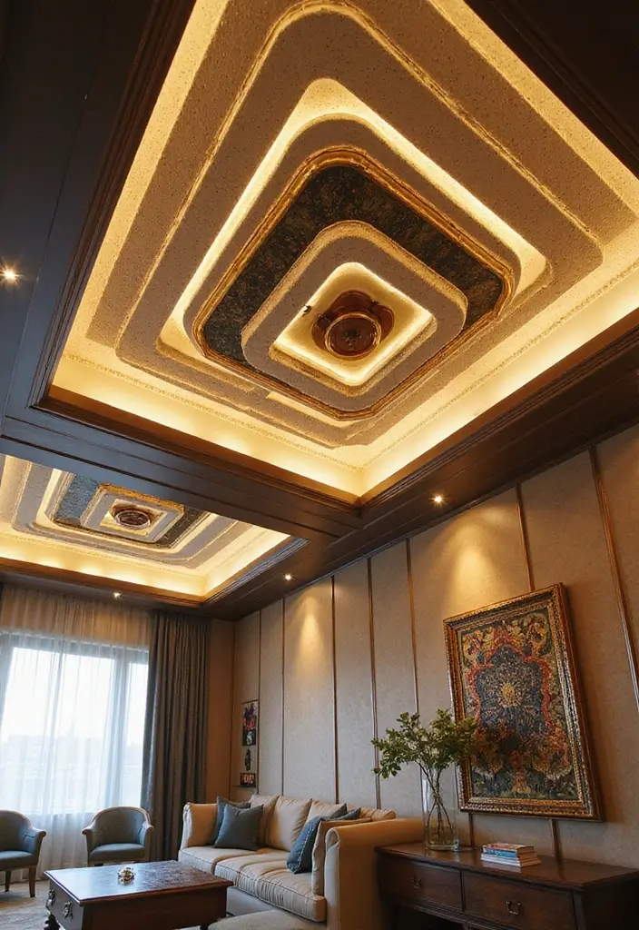 28 Cool Ceiling Ideas That Make Rooms Look Expensive - 2. Dramatic Tray Ceilings