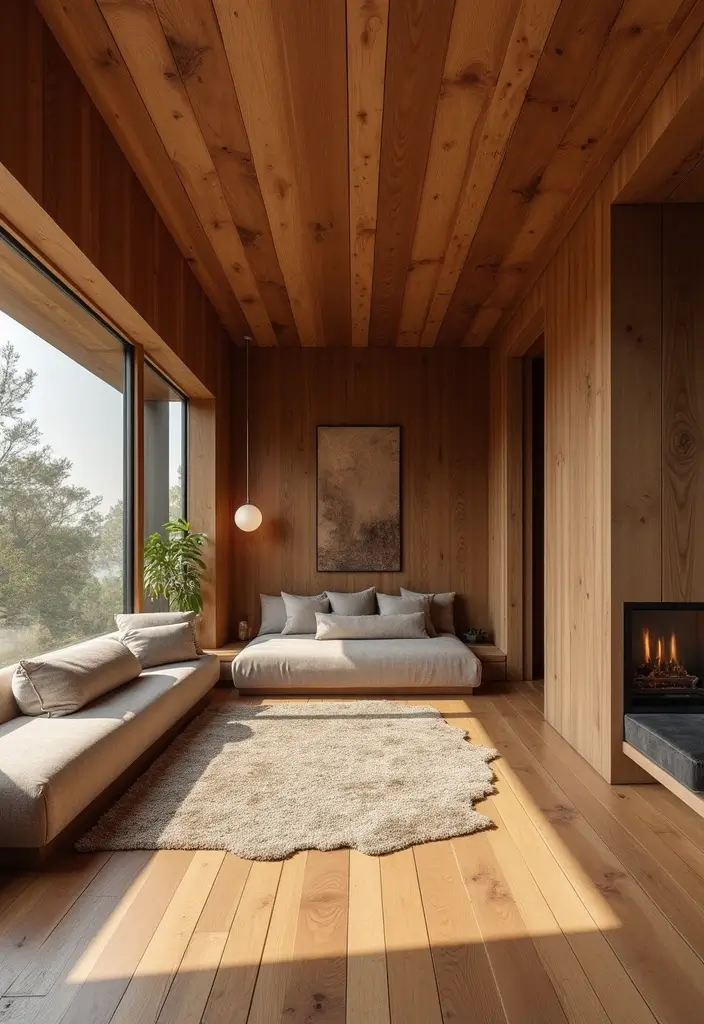 28 Cool Ceiling Ideas That Make Rooms Look Expensive - 3. Striking Wood Plank Ceilings