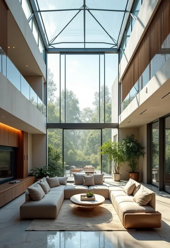 28 Cool Ceiling Ideas That Make Rooms Look Expensive - 8. Modern Glass Ceilings