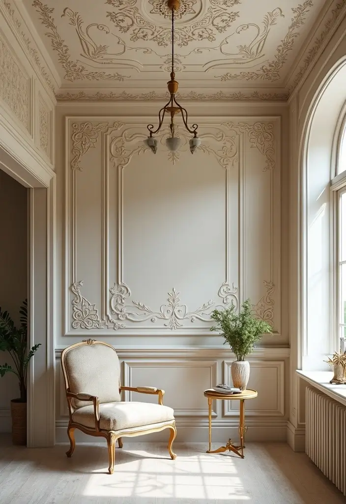 28 Cool Ceiling Ideas That Make Rooms Look Expensive - 9. Chic Stenciled Ceilings