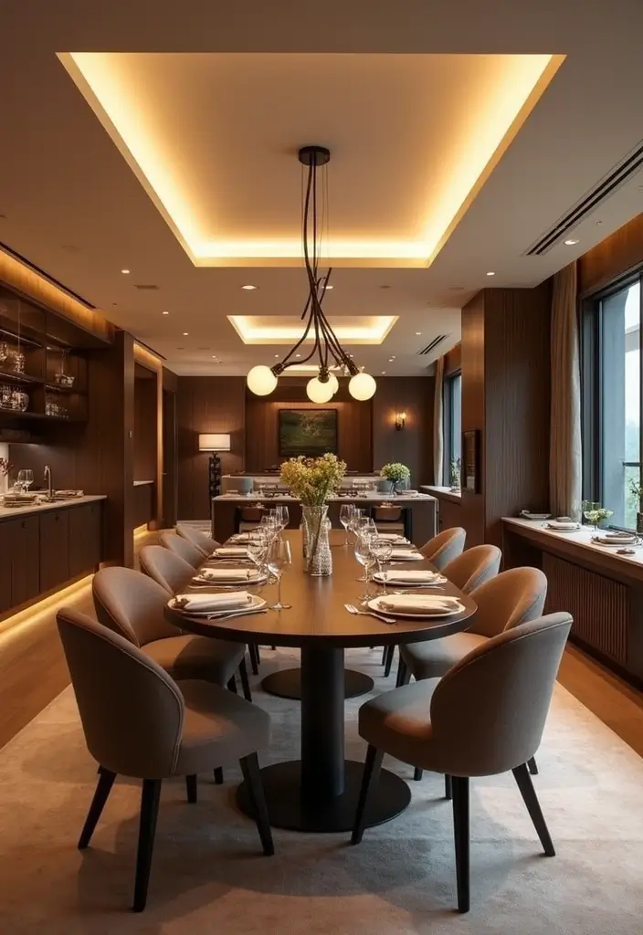 28 False Ceiling Designs That Work in Every Room - 11. Layered Lighting Effects