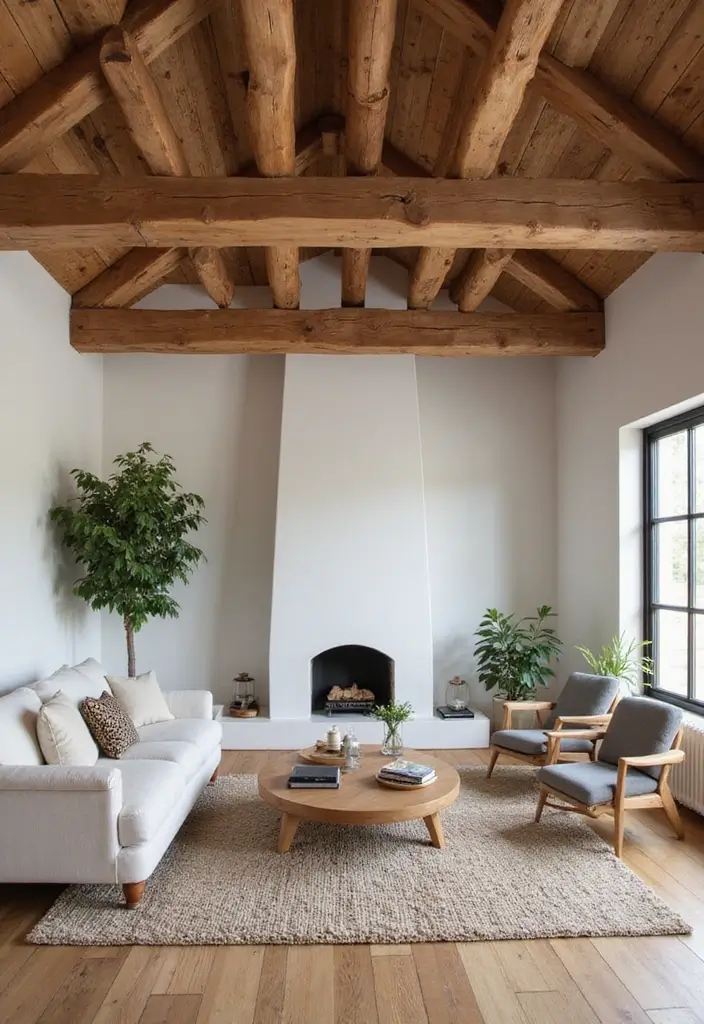 28 False Ceiling Designs That Work in Every Room - 19. Simplistic Beam Designs