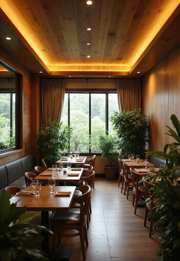 28 False Ceiling Designs That Work in Every Room - 2. Wood Panel Elegance