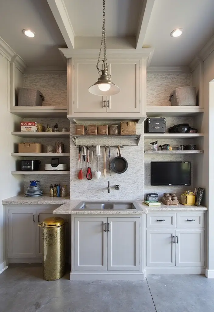 28 Garage Ceiling Ideas That Add Storage and Function - 11. Built-in Storage Solutions