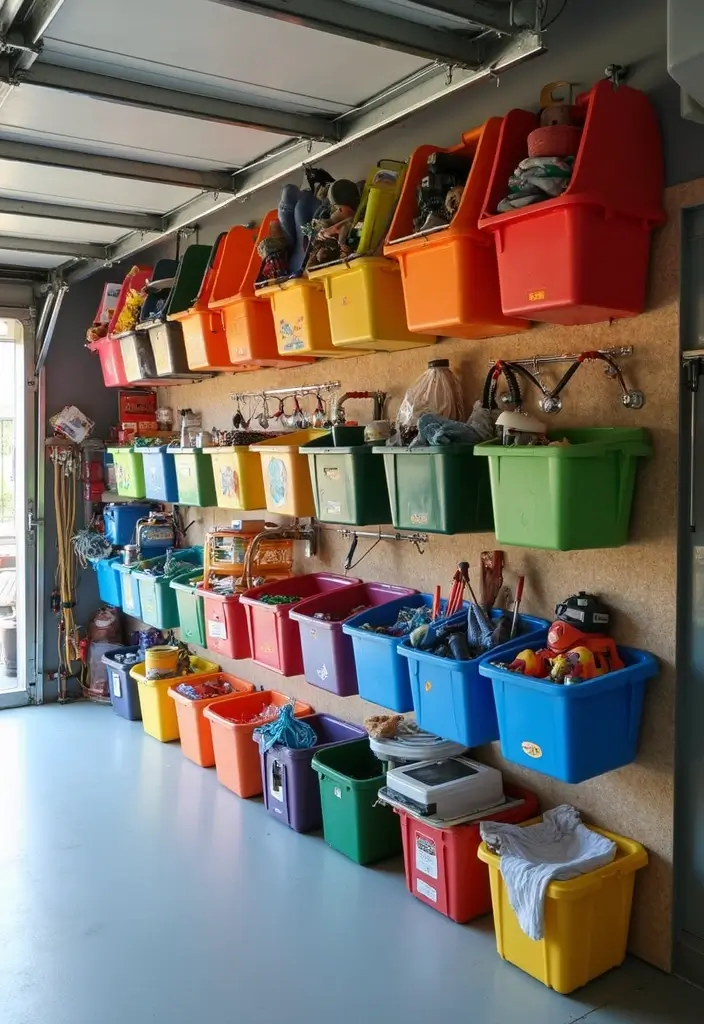 28 Garage Ceiling Ideas That Add Storage and Function - 26. Ceiling-Mounted Cubbies