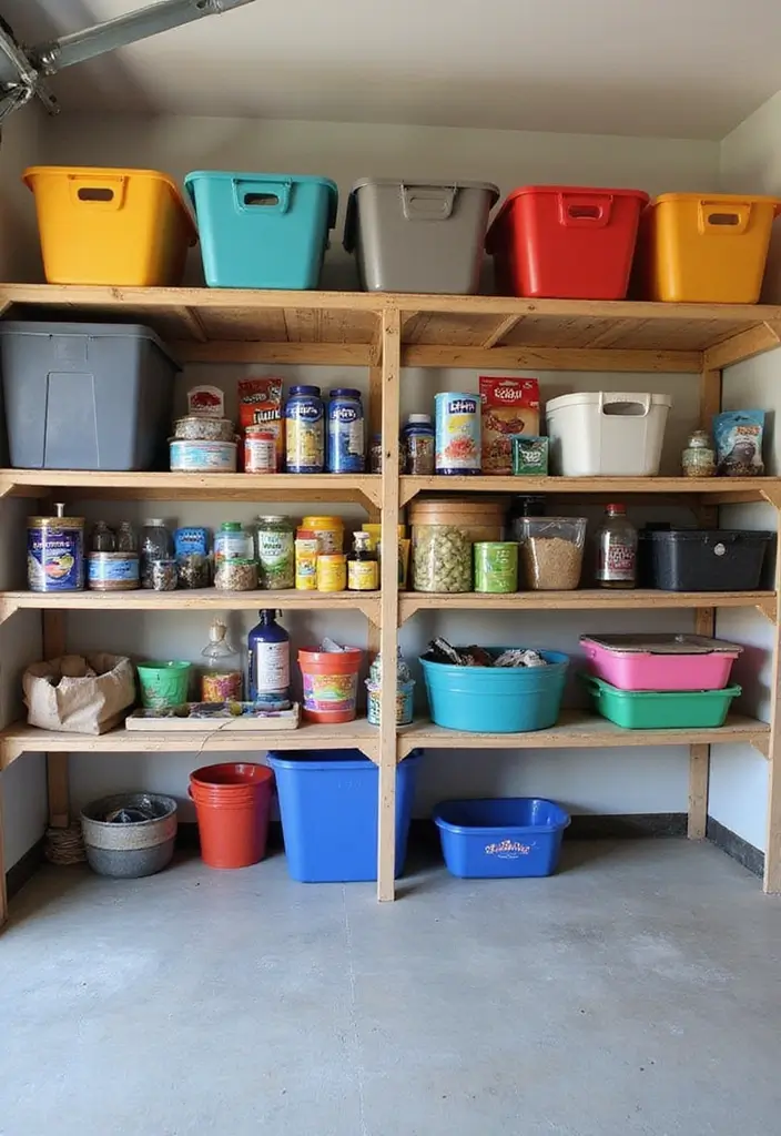 28 Garage Ceiling Ideas That Add Storage and Function - 27. Overhead Pet Supplies Storage
