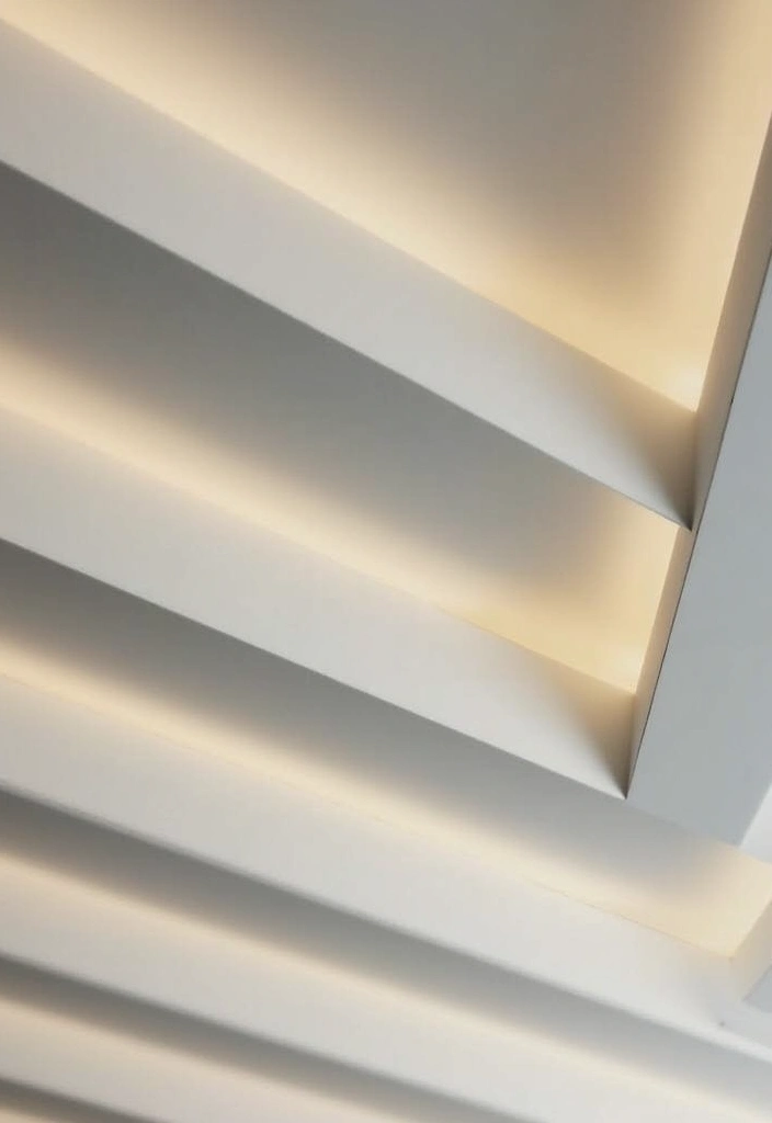 28 Gypsum Ceiling Designs That Create Smooth Perfection - 1. Sleek and Simple Lines