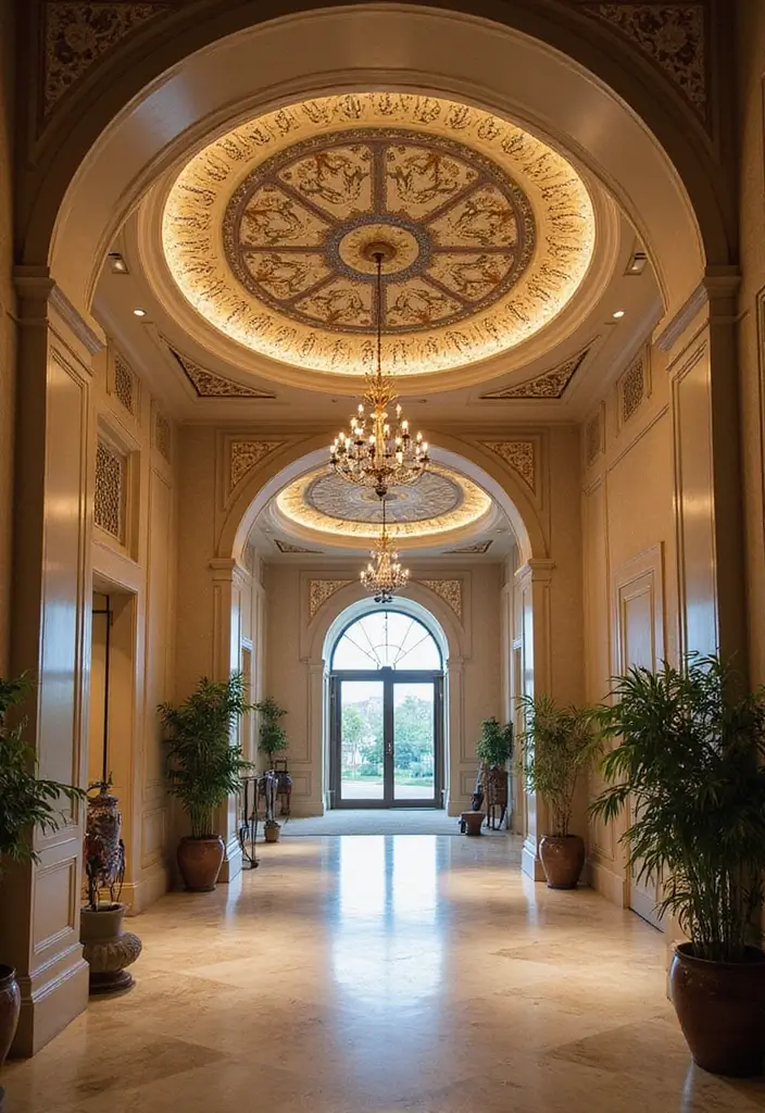 28 Gypsum Ceiling Designs That Create Smooth Perfection - 12. Artistic Ceiling Inlays