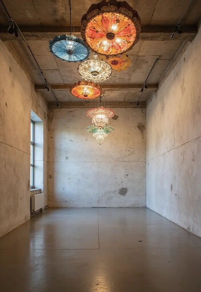 28 Gypsum Ceiling Designs That Create Smooth Perfection - 16. Ceiling Art Installations