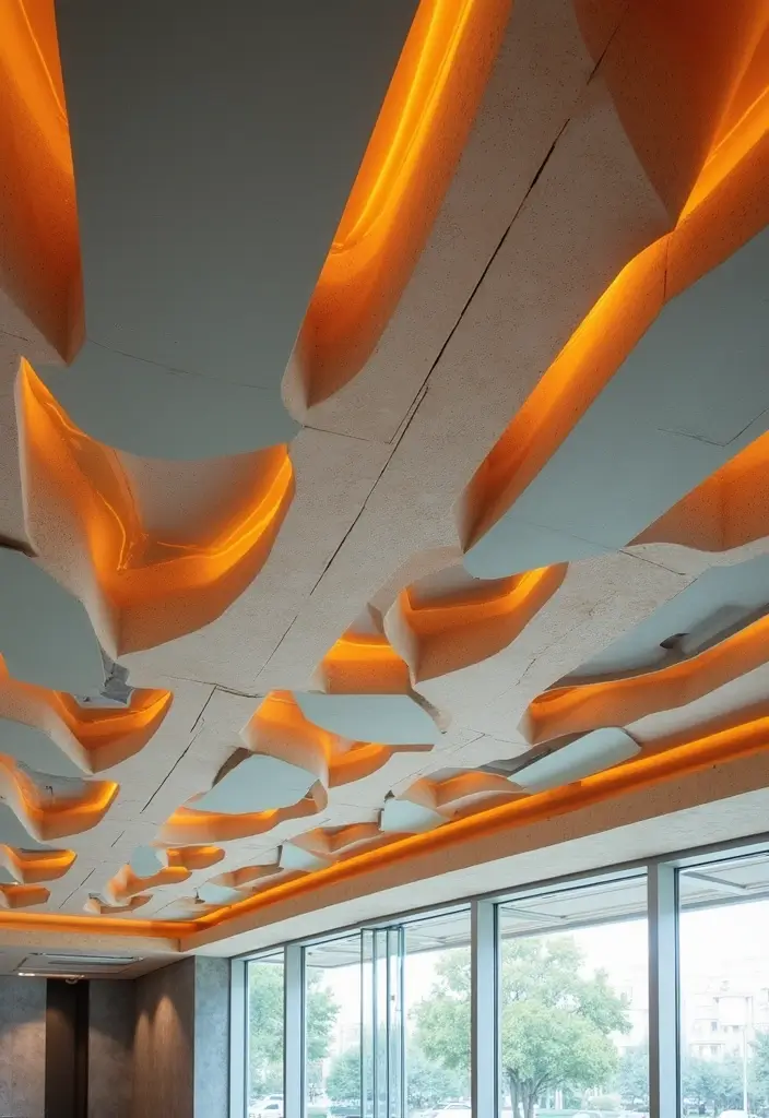 28 Gypsum Ceiling Designs That Create Smooth Perfection - 2. Geometric Patterns