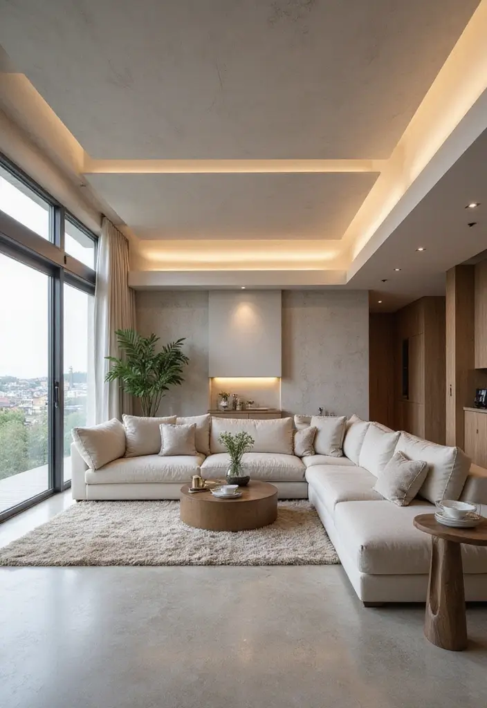 28 Gypsum Ceiling Designs That Create Smooth Perfection - 21. Multi-Level Gypsum Ceilings