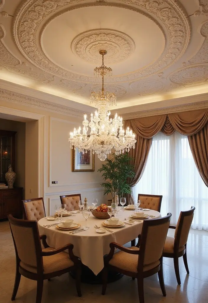 28 Gypsum Ceiling Designs That Create Smooth Perfection - 22. Elegant Light Fixtures
