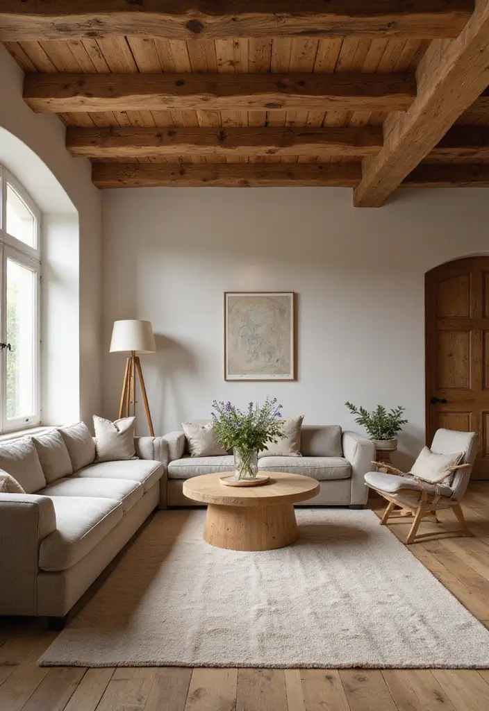 28 Gypsum Ceiling Designs That Create Smooth Perfection - 26. Subtle Contrast with Wood