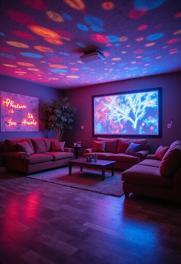 28 Gypsum Ceiling Designs That Create Smooth Perfection - 27. Dynamic Lighting Effects