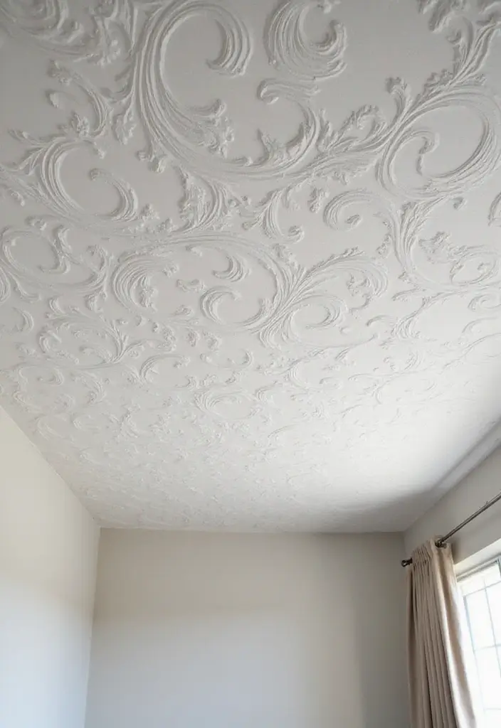 28 Gypsum Ceiling Designs That Create Smooth Perfection - 6. Textured Gypsum Boards