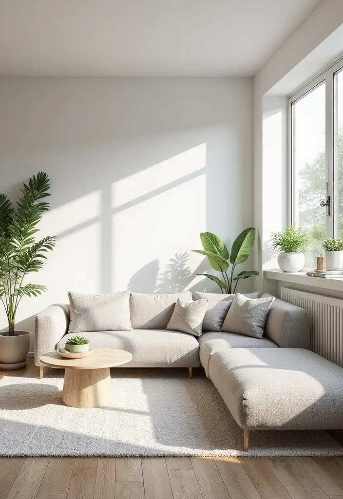 28 Living Room POP Ceiling Designs That Feel Modern and Bright - 1. Sleek White Minimalism