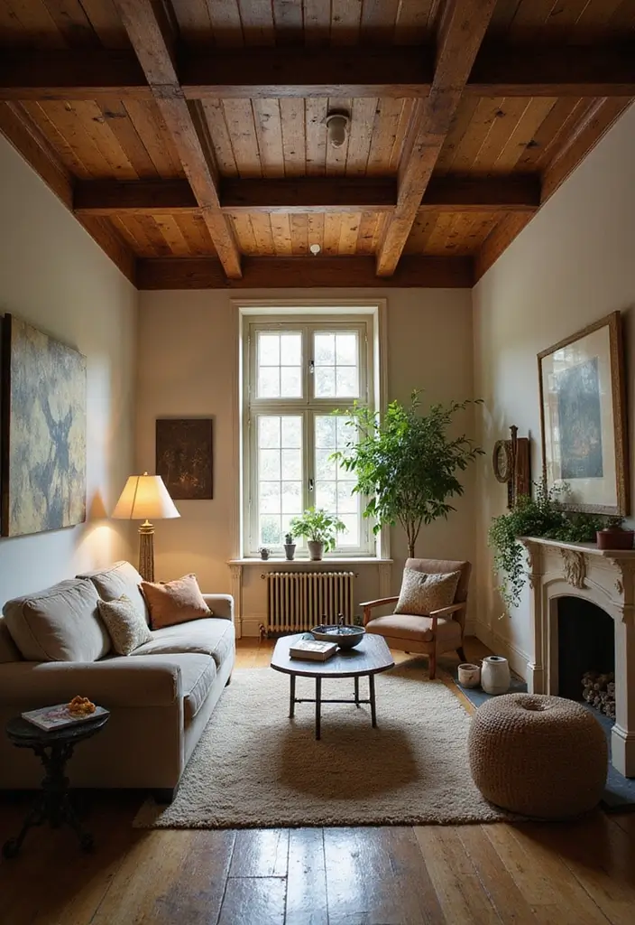 28 Modern Coffered Ceiling Designs That Feel Fresh - 3. Rustic Wood Coffered Ceiling