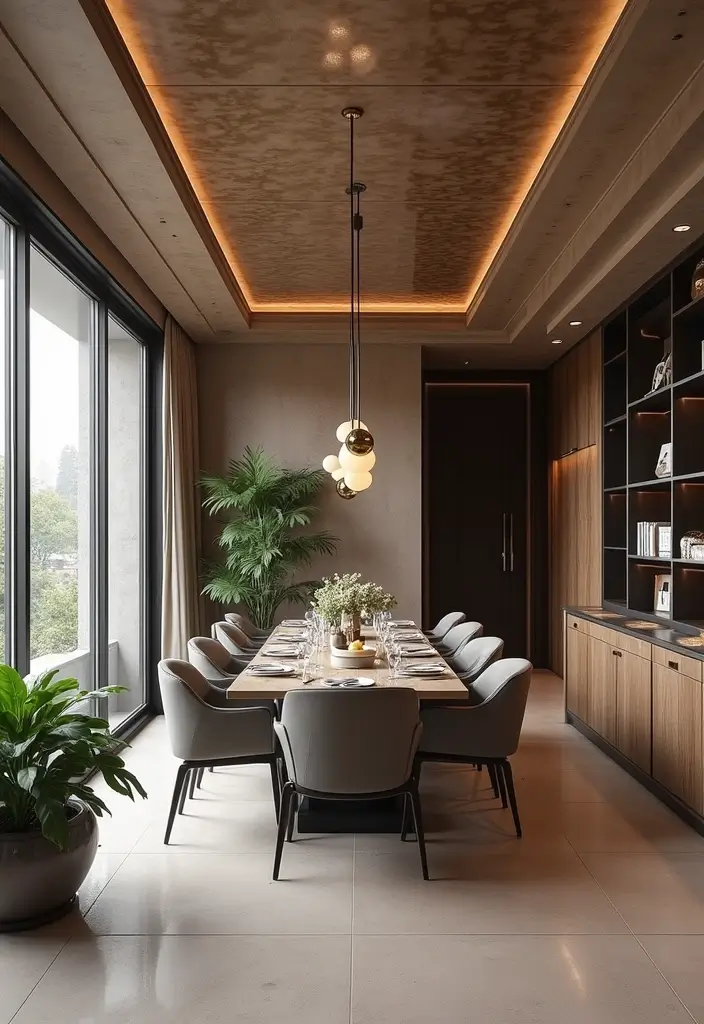 28 Modern Coffered Ceiling Designs That Feel Fresh - 5. Glossy Finish Coffered Ceiling