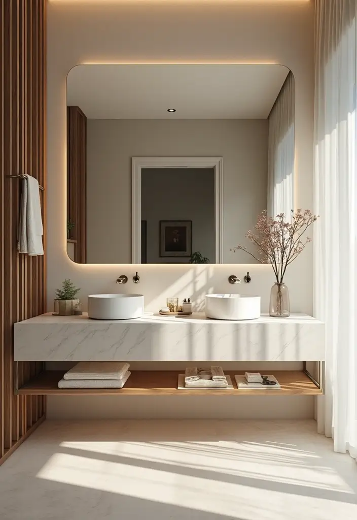 28 Sloped Ceiling Bathroom Ideas That Add Unique Character - 6. Use Mirrors to Create Illusion of Space