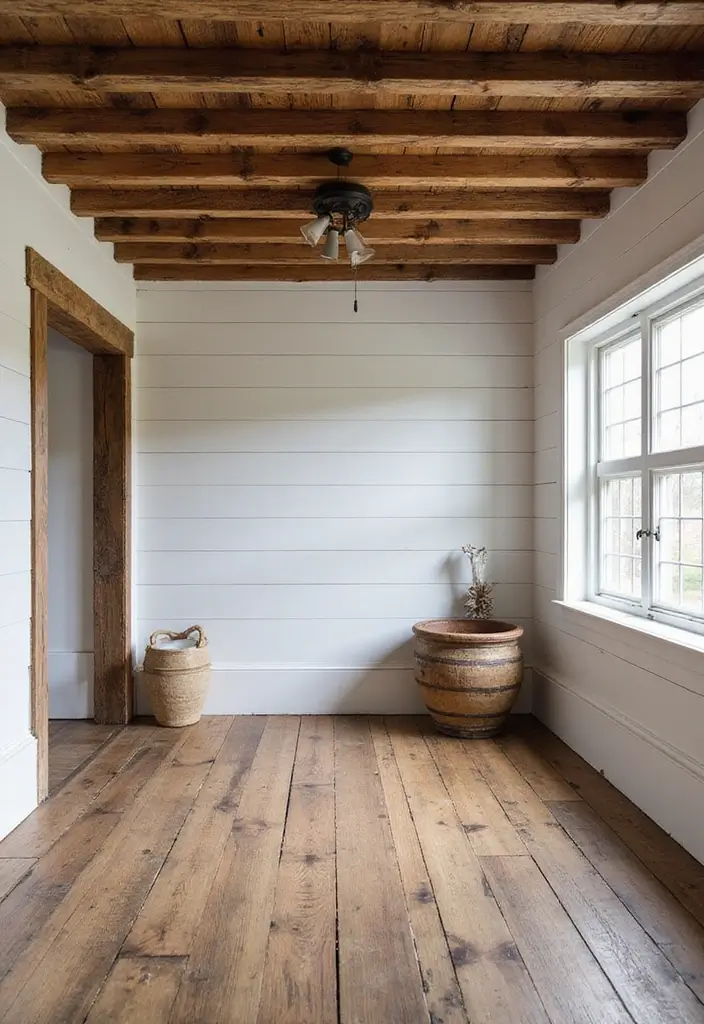 29 Ceiling Beam Designs That Add Architectural Charm - 25. Farmhouse Style Beams