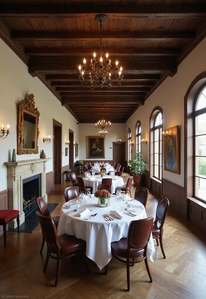 29 Ceiling Beam Designs That Add Architectural Charm - 3. Dark Stained Beams