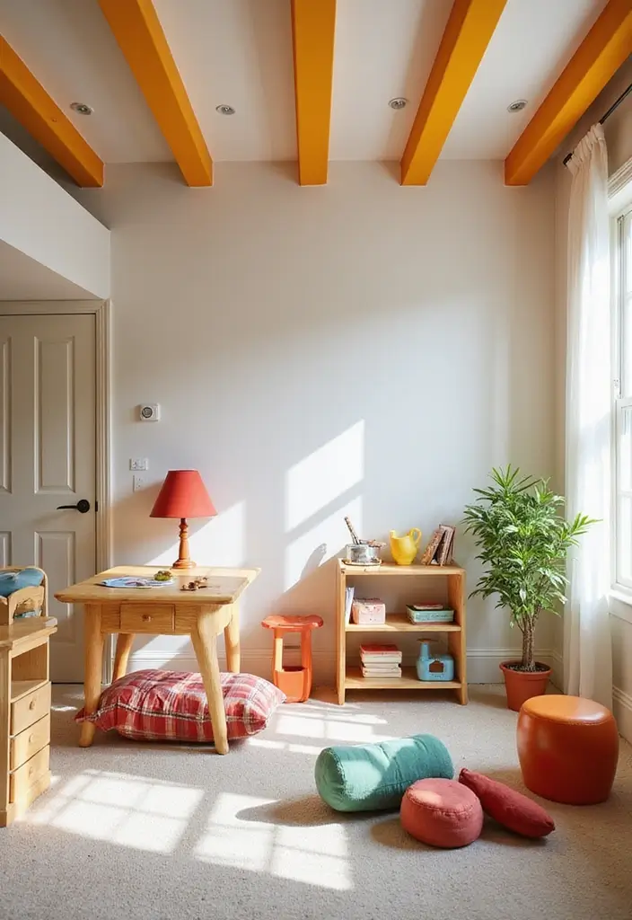29 Ceiling Beam Designs That Add Architectural Charm - 6. Painted Beams
