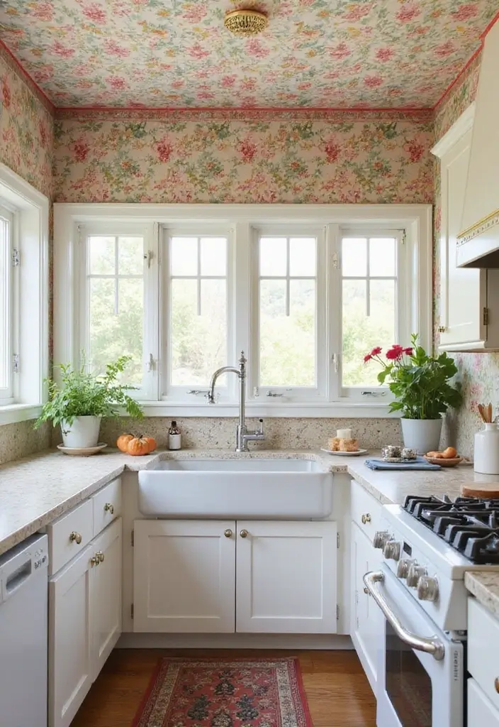 29 Ceiling Decoration Ideas That Instantly Upgrade Interiors 25 29 Ceiling Decoration Ideas That Instantly Upgrade Interiors - 25. Creative Use of Wallpaper Borders