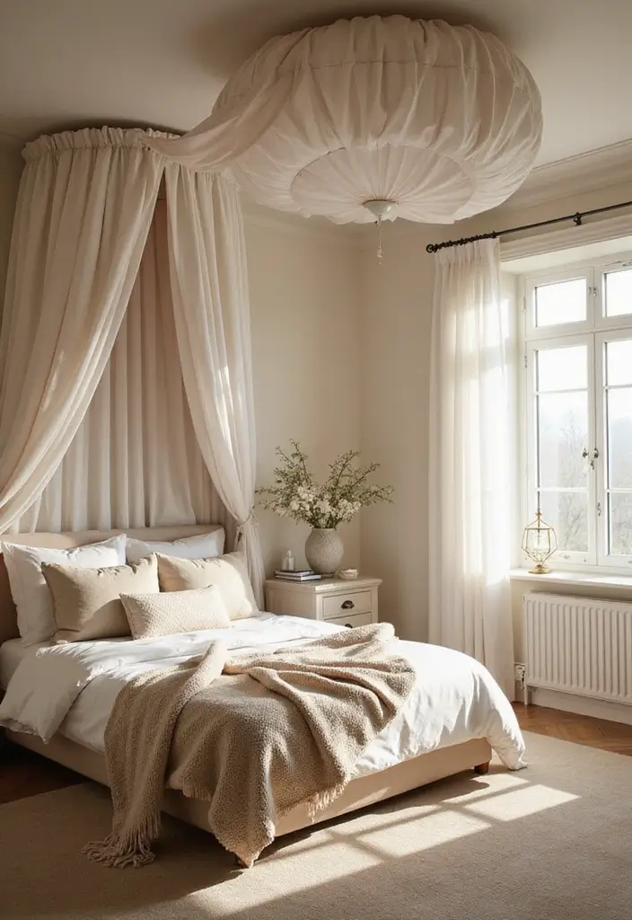 29 Ceiling Decoration Ideas That Instantly Upgrade Interiors 6 29 Ceiling Decoration Ideas That Instantly Upgrade Interiors - 6. Fabric Ceiling Treatments