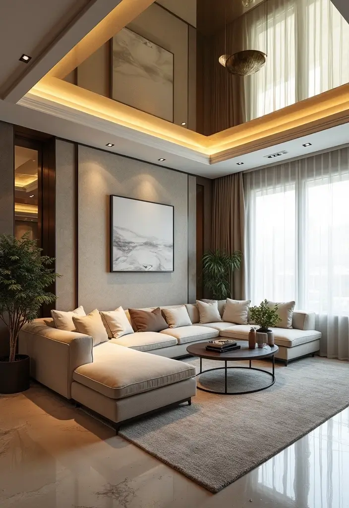 29 Ceiling Decoration Ideas That Instantly Upgrade Interiors 7 29 Ceiling Decoration Ideas That Instantly Upgrade Interiors - 7. Mirrors for an Illusion of Space