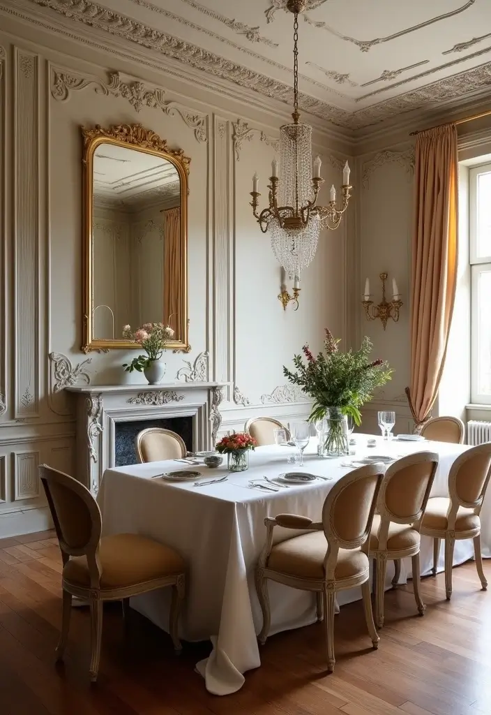 29 Ceiling Molding Ideas That Add Architectural Depth - 9. Vintage-Style Plaster Molding