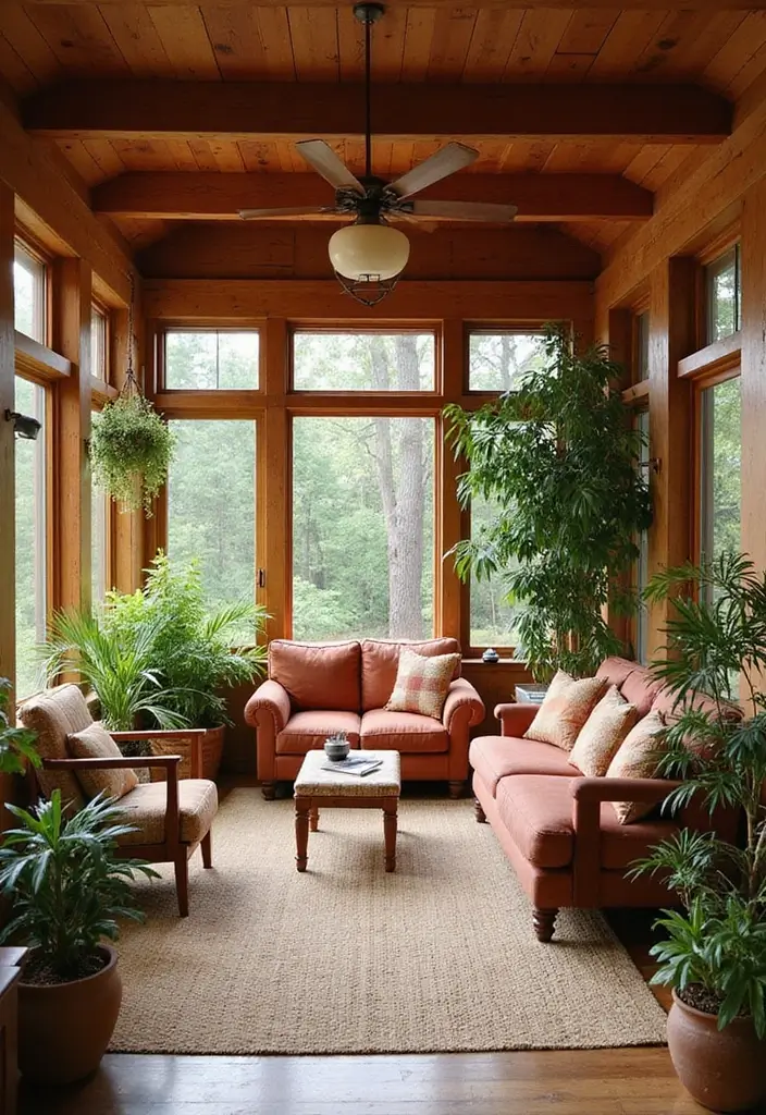 29 Ceiling Paint Design Inspirations That Go Beyond White - 11. Earthy Terracotta for Warmth