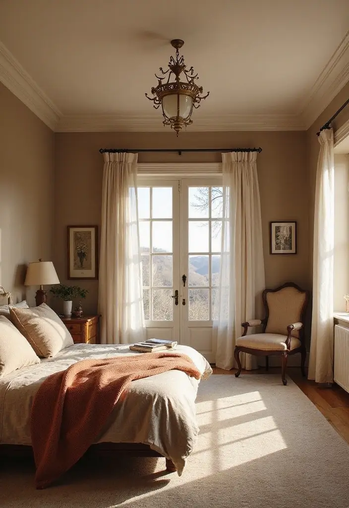 29 Ceiling Paint Design Inspirations That Go Beyond White - 14. Soft Beige for a Cozy Feel