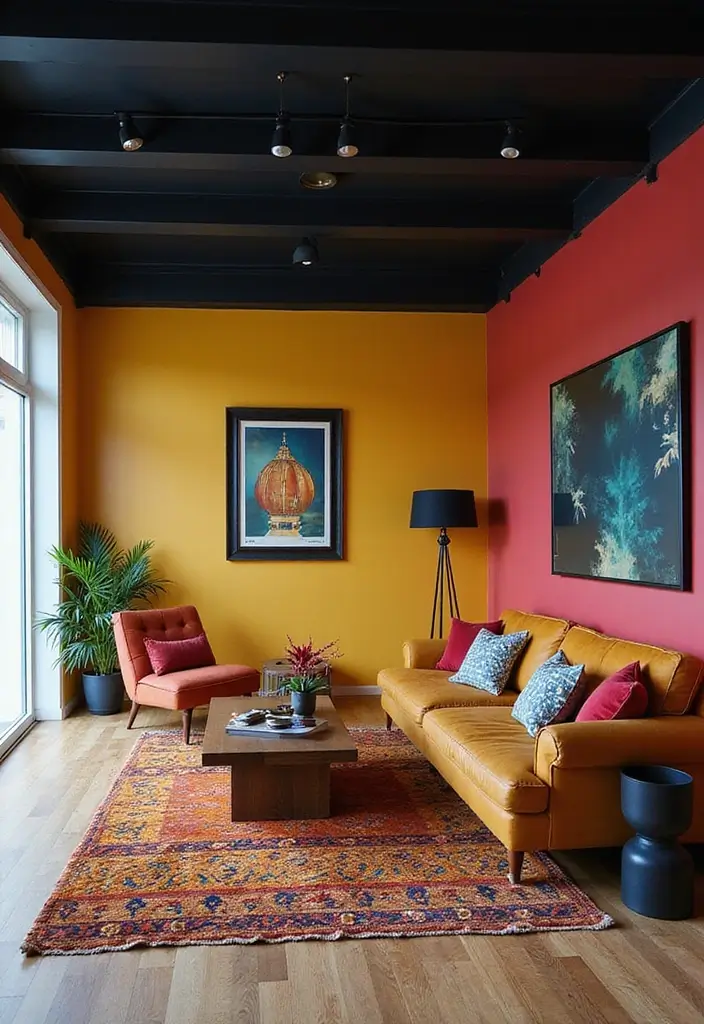 29 Ceiling Paint Design Inspirations That Go Beyond White - 17. Black Ceilings for Bold Statements