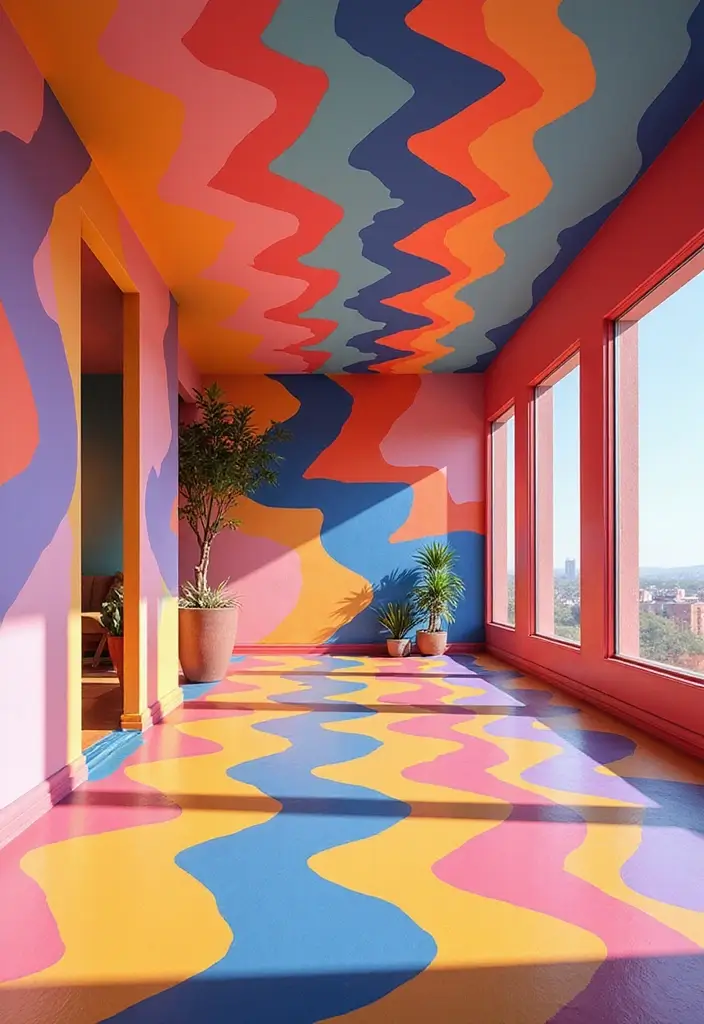 29 Drop Ceiling Ideas That Are Budget-Friendly & Stylish - 19. Zigzag Patterns for Dynamic Appeal