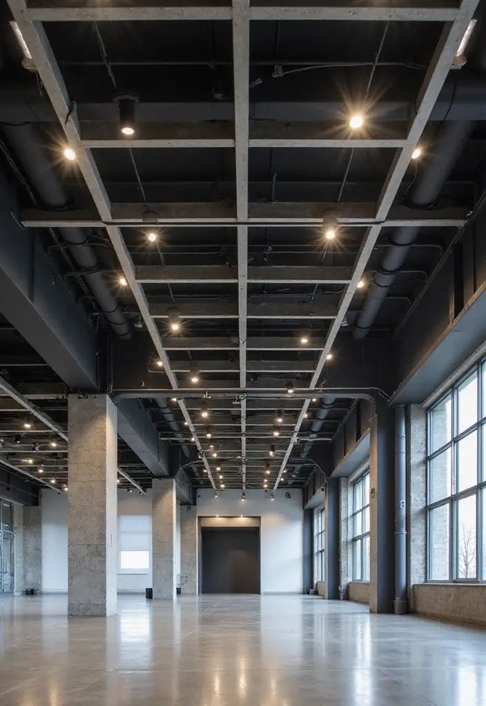 29 Drop Ceiling Ideas That Are Budget-Friendly & Stylish - 5. Open Grid Systems for Modern Appeal