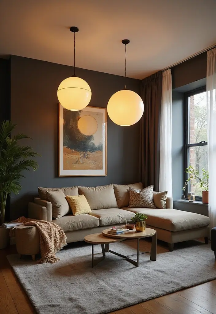 29 Living Room Ceiling Light Ideas That Glow Perfectly 20 29 Living Room Ceiling Light Ideas That Glow Perfectly - 20. Spherical and Orb-Shaped Fixtures