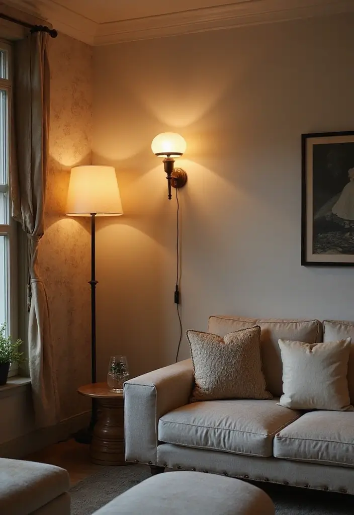 29 Living Room Ceiling Light Ideas That Glow Perfectly 27 29 Living Room Ceiling Light Ideas That Glow Perfectly - 27. Wall-Mounted Sconces